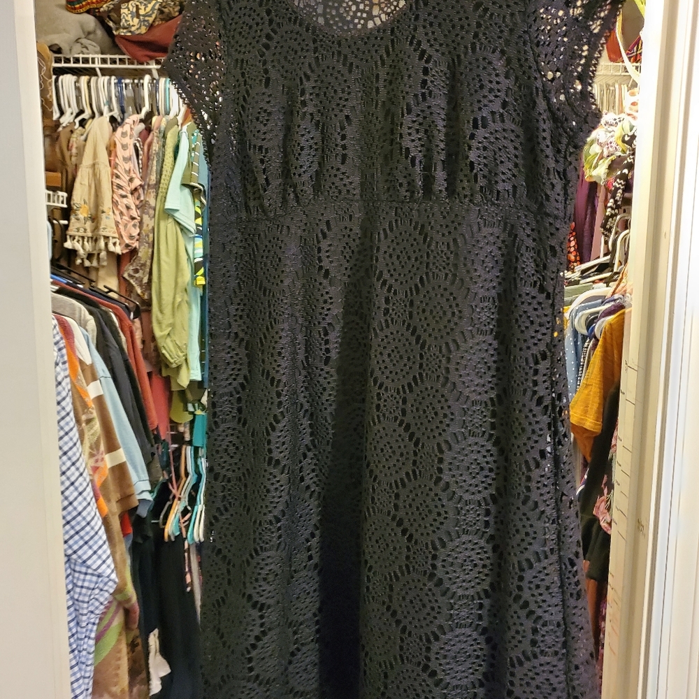 Black lace dress